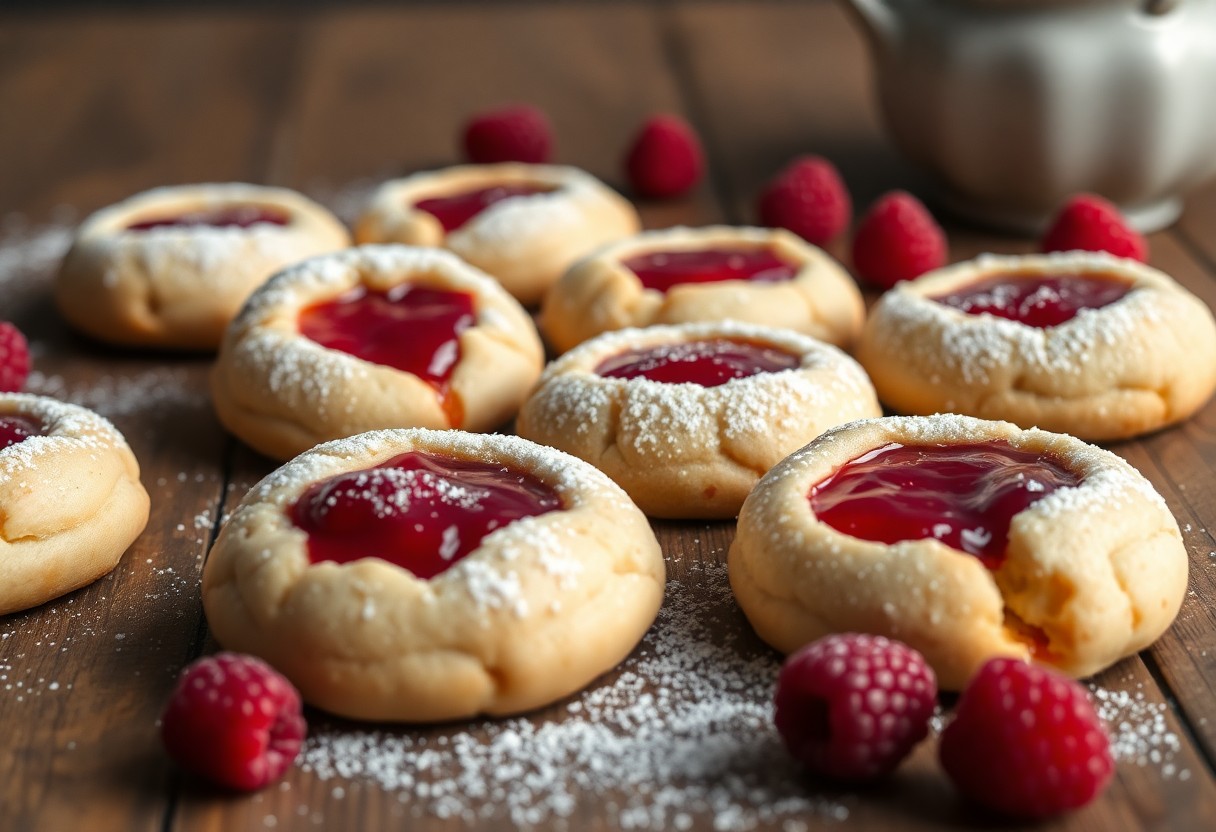 The Easiest Recipe for Raspberry Thumbprint Cookies