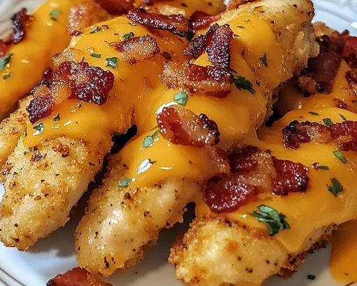 Cheddar Bacon Chicken Tenders – A Crispy, Cheesy Delight