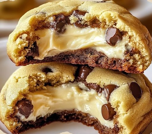 Cheesecake-Stuffed Chocolate Chip Cookies – A Decadent Treat