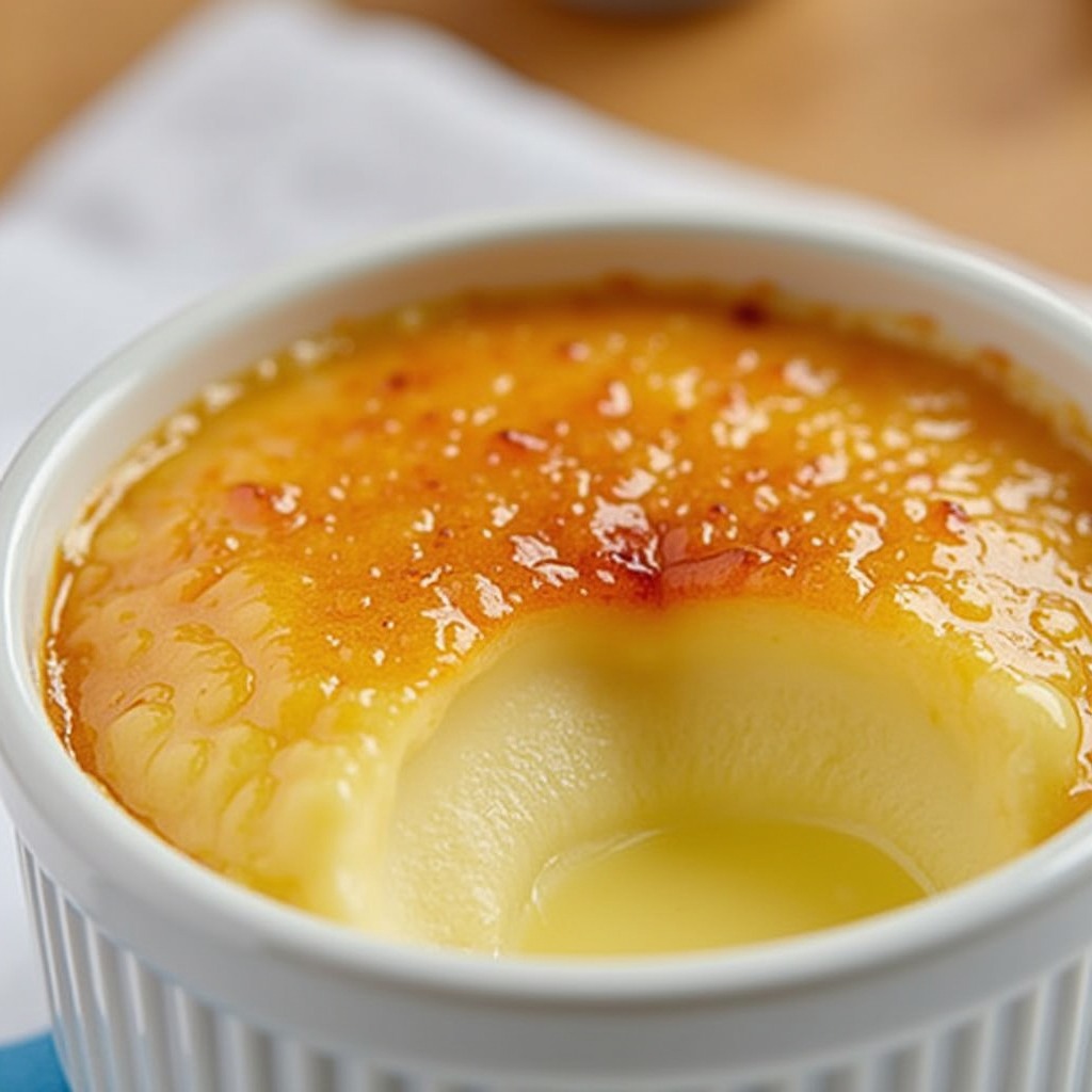 Classic Crème Brûlée: Silky Custard with a Crunchy Caramelized Topping