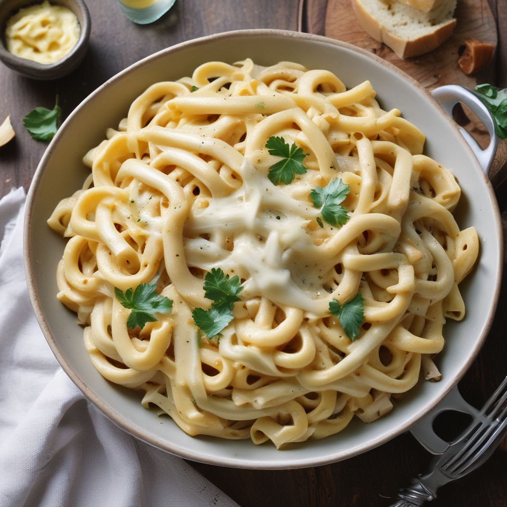 ‘Gooped Up’ Fettuccine, Alfredo-Style: A Creamy, Indulgent Pasta Recipe with Extra Sauce